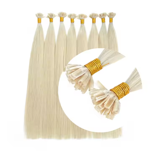 Vendita all'ingrosso <span class=keywords><strong>naturale</strong></span> russo Remy extension Super doppia tirata cheratina U punta 16 pollici lunga luce bionda - Product Image 4