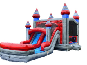 Castillo Inflable Comercial Divertido con Tobogán Rosa para Niños, Casa <span class=keywords><strong>de</strong></span> Brinco Inflable para Fiestas Infantiles, Parque Temático al Aire Libre - Product Image 4