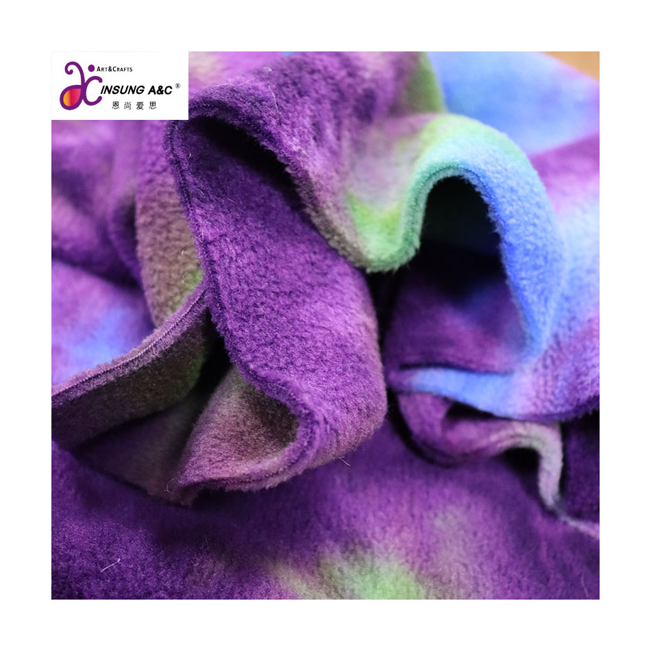 Двухсторонний флисовый галстук, окрашенный в зиму, для одежды, шерпа, флис