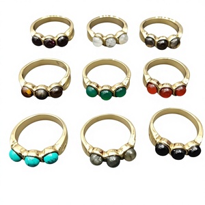 Anillos de Dedo de Latón de Diseño RG-240823L155, Joyería Artesanal con Diseño de Flecha, Estilo Cristiano Bohemio, para Bodas y Compromisos - Product Image 1