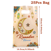 Süßigkeitentüten EID Feiertagsgeschenktüten 10/25/50 Stück/Beutel 16,5*25cm Ramadan Süßigkeitentüten Islamische Muslimische Geschenktüten Eid Dekoration Geschenktüten