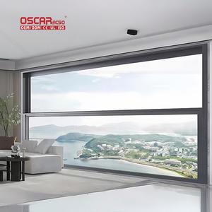 Ventanas de puerta corredera de aluminio Mosquitera de doble acristalamiento Casa Oficina Villa Diseño moderno Levante la ventana - Product Image 2