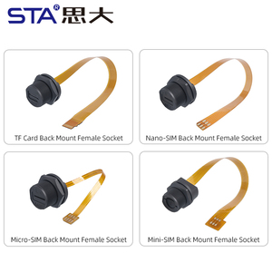 Connecteur de carte <span class=keywords><strong>Nano</strong></span> SIM étanche IP67/IP68 avec fente pour carte <span class=keywords><strong>Micro</strong></span> SIM/TF, câble FPC femelle-mâle pour extérieur - Product Image 2