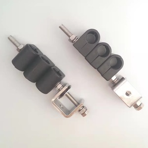 Abrazadera de Alimentador Combinada Tipo Pasante, Abrazaderas de Acero Inoxidable para Cables de <span class=keywords><strong>Fibra</strong></span> <span class=keywords><strong>Óptica</strong></span> de Doble Orificio, Abrazadera de Alimentador RF de 1/2 Pulgadas - Product Image 6