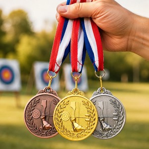 Medaglia Sportiva Personalizzata in Metallo con Motivo 3D in Rilievo per Tornei e Souvenir - Product Image 2