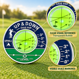 Niveau de golf en métal double face avec bulle de niveau, aide au putting compacte pour la lecture de la pente, idéal pour l'entraînement de golf et les cadeaux pour la vente au détail - Product Image 3
