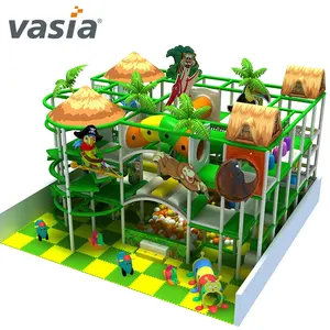 Jouets en plastique amusants thème Jungle Adventure, équipement de terrain de jeu intérieur Commercial pour enfants