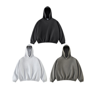 HIC <span class=keywords><strong>felpa</strong></span> <span class=keywords><strong>con</strong></span> <span class=keywords><strong>cappuccio</strong></span> oversize larga da <span class=keywords><strong>uomo</strong></span> <span class=keywords><strong>felpa</strong></span> in <span class=keywords><strong>pile</strong></span> pesante 350gsm - Product Image 3