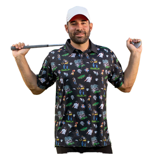 Yngling Custom Logo <b>Men's</b> Casual Luxury Golf T-<b>shirt</b> Short Breathable <b>Stretch</b> Knitted Light Weight Pattern Print for Polo Design - Product Image 1