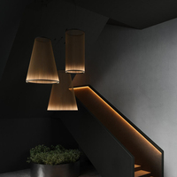 Suspension LED minimaliste italienne avec cordon élastique, design moderne, lumière blanc chaud doux 2700K, AC 85-265V