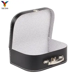 Baby Keepsake Box Paper Cardboard Gift Packaging Box Suitcase With Leather Handle