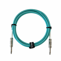 Câble audio professionnel OEM RH-I014 TS pour guitare, mâle-mâle, blindé en spirale, gaine en PVC, conducteur en cuivre sans oxygène, câble en tweed