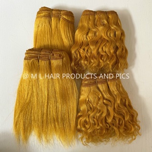2025 DIY <span class=keywords><strong>Blythe</strong></span> Doll Extensiones de cabello Trama de cabello de cabra Tipo recto - Product Image 6