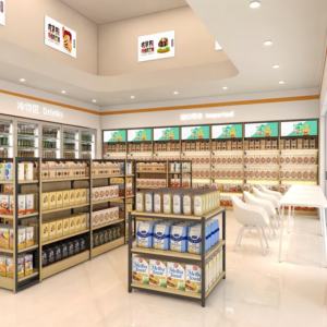 أثاث عرض خشبي حديث لديكور المنزل ومتاجر المنتجات المنزلية، تجهيزات للديكور الداخلي - Product Image 1