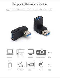 อะแดปเตอร์ต่อขยาย USB 3.0 แบบตัวผู้เป็นตัวเมีย หลายทิศทาง 90/270 องศา ข้อต่อแบบตั้ง ป้องกันด้วย <span class=keywords><strong>OTP</strong></span> - Product Image 3