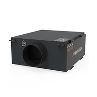 Purificateur d'air haute capacité 2200m ³/h pour la filtration HEPA H13 des hôpitaux avec ionisation bipolaire, encastré au plafond