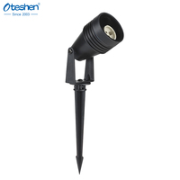 Projecteur LED à piquet de sol GU10, étanche IP65, à tête orientable pour éclairage d'accentuation extérieur de jardin, d'arbres et de paysages