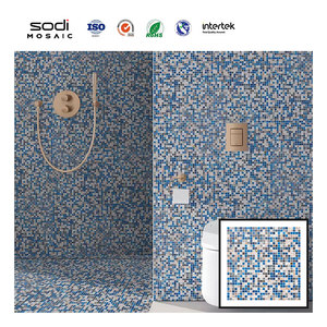 <span class=keywords><strong>Piastrelle</strong></span> a Mosaico in Vetro <span class=keywords><strong>Adesive</strong></span> 3D Peel and Stick, Quadrate, Nere, Premium, Antigraffio dal Design Moderno <span class=keywords><strong>per</strong></span> Decorazione di Pareti Interne - Product Image 3