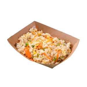 เรือรูปร่างกล่องกระดาษถาดเป็นมิตรกับสิ่งแวดล้อมย่อยสลายได้คราฟท์เอาไปแพคเกจอาหารจานด่วน - Product Image 5