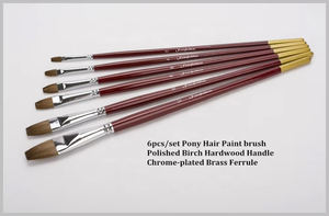 Pinceau à poils de cheval pour peinture acrylique, <span class=keywords><strong>vente</strong></span> chaude - Product Image 2