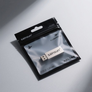 Bolsa de Embalaje de Plástico Mylar con Cierre de Cremallera de Tres Lados, Transparente y Reutilizable, para Cables de Teléfono USB, Impresa Personalizada - Product Image 1