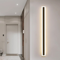 Luces LED de Pared de Aluminio Modernas y Minimalistas, Adecuadas para Dormitorio, Pasillo, Pared de Fondo Larga, Iluminación Ambiental