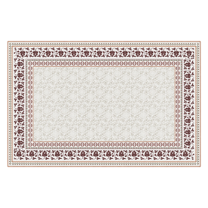 Alfombra Moderna Antideslizante con Patrón Geométrico, Fibra de Poliéster, Base de Plástico, para Sala de Estar, Dormitorio, Uso en Oración - Product Image 1