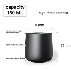 Tasse à thé isolée en céramique à double paroi personnalisée, portable, facile à nettoyer, tasse à café, tasse à expresso de haute <span class=keywords><strong>qualité</strong></span> - Product Image 2