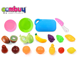 Chariot <span class=keywords><strong>de</strong></span> courses en plastique ABS pour enfants, ensemble <span class=keywords><strong>de</strong></span> cuisine avec 40 pièces <span class=keywords><strong>de</strong></span> jouets à découper fruits et <span class=keywords><strong>légumes</strong></span> - Product Image 2