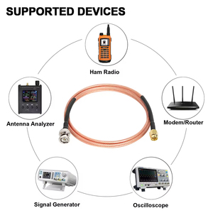 SMA Nam để BNC Nam RF cáp đồng trục 50ohm SMA để BNC rg316 Jumper cáp cho ăng-ten ham đài phát thanh không dây Lan thiết bị - Product Image 6