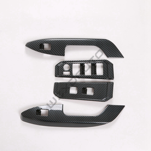 Cache-interrupteur de lève-vitre WZXD motif fibre de carbone, amélioration intérieure, accessoires auto pour Land Cruiser LC300 2022 2023 - Product Image 3