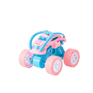 Allons-y! Voiture tout-terrain à inertie pour enfants de 2 à 4 ans, modèle de voiture jouet en plastique à friction, voiture de cascades - Product Image 4