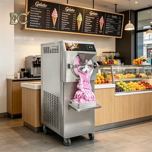 Máquina comercial de helado duro de 160L/H, máquina de gelato Ocean Power con tanque de 40L, congelador por lotes, máquina para hacer helados en venta - Product Image 1