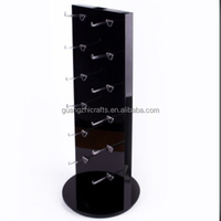 Organisateur de table de comptoir en acrylique blanc, support rotatif pour bijoux en acrylique