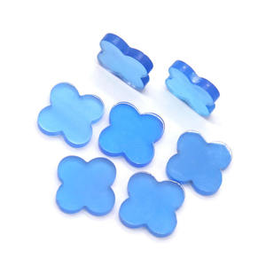 Venta Directa <span class=keywords><strong>de</strong></span> Fábrica <span class=keywords><strong>de</strong></span> Joyería-Collar Pendientes Belleza Cuidado Personal Ágata Azul Natural Calcedonia Trébol <span class=keywords><strong>de</strong></span> <span class=keywords><strong>Cuatro</strong></span> <span class=keywords><strong>Hojas</strong></span> Piedra Plana - Product Image 3