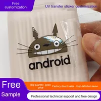 Autocollant en PVC brillant à transfert UV 3D gaufré haute viscosité, adhésif puissant, étanche, idéal pour les petites commandes