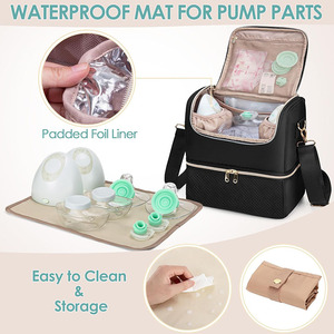 Bolsa Enfriadora <span class=keywords><strong>de</strong></span> Leche Materna Multifuncional <span class=keywords><strong>de</strong></span> Poliéster, Bolsa <span class=keywords><strong>de</strong></span> Viaje Aislada <span class=keywords><strong>de</strong></span> Doble Capa para Biberones y Extractores <span class=keywords><strong>de</strong></span> Leche - Product Image 3