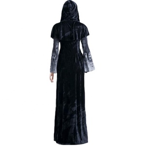 <span class=keywords><strong>Disfraz</strong></span> <span class=keywords><strong>de</strong></span> Halloween al por mayor <span class=keywords><strong>para</strong></span> <span class=keywords><strong>mujer</strong></span> adulta, <span class=keywords><strong>disfraz</strong></span> <span class=keywords><strong>de</strong></span> Grim Reaper, vestido largo, <span class=keywords><strong>disfraz</strong></span> <span class=keywords><strong>de</strong></span> vampiro con calavera aterrador - Product Image 5