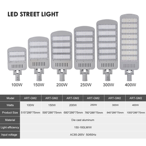 AORUITAI Vente Chaude Lampe de Rue LED <span class=keywords><strong>en</strong></span> Aluminium Étanche IP65 Lampe de Jardin Extérieure Lampe de Rue pour l'Éclairage Routier - Product Image 2