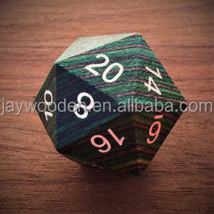 Tùy Chỉnh Lớn D20 Đa Diện Bằng Gỗ <span class=keywords><strong>Dice</strong></span> Set Board Trò Chơi Gỗ <span class=keywords><strong>Dice</strong></span> Set - Product Image 2