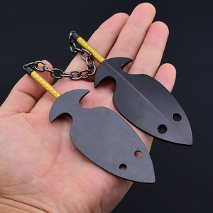 Ninja <span class=keywords><strong>Anime</strong></span> Chojuro Hiramekarei 32cm 101G Metal Twin Swords <span class=keywords><strong>Anime</strong></span> arma modelo Ninja Craft Display artefacto - Product Image 4