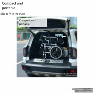 เก้าอี้ล้อคนพิการพับได้น้ำหนักเบาใช้มือทางการแพทย์ - Product Image 1