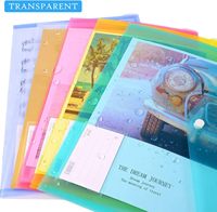 Carpeta de Archivos Impermeable con Cierre de Botón a Presión, Bolsa de Documentos de Plástico PP A4 con Logotipo Personalizado, Sobre de Polipropileno para Suministros de Oficina y Escolares