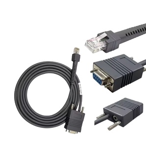 3M Grey Rj45 Để 9Pin Db9 Nữ RS232 Nối Tiếp Cảm Biến Mã Vạch Máy Quét Cáp Cho Datalogic Cab-463 Cab463 Máy Quét - Product Image 1