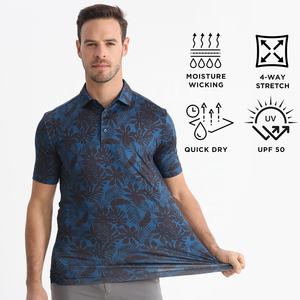 USA Local Stock Großhandel Herren Polo <span class=keywords><strong>Shirts</strong></span> Golf Sportliche Tops Bekleidung Athletic Quick Dry Elastic Breath able <span class=keywords><strong>Funny</strong></span> Golf T-Shirt - Product Image 3