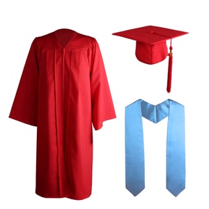 Abito da scapolo uniforme personalizzato con stola, con cappuccio e nappine per adulti per scuola superiore o università - Product Image 5