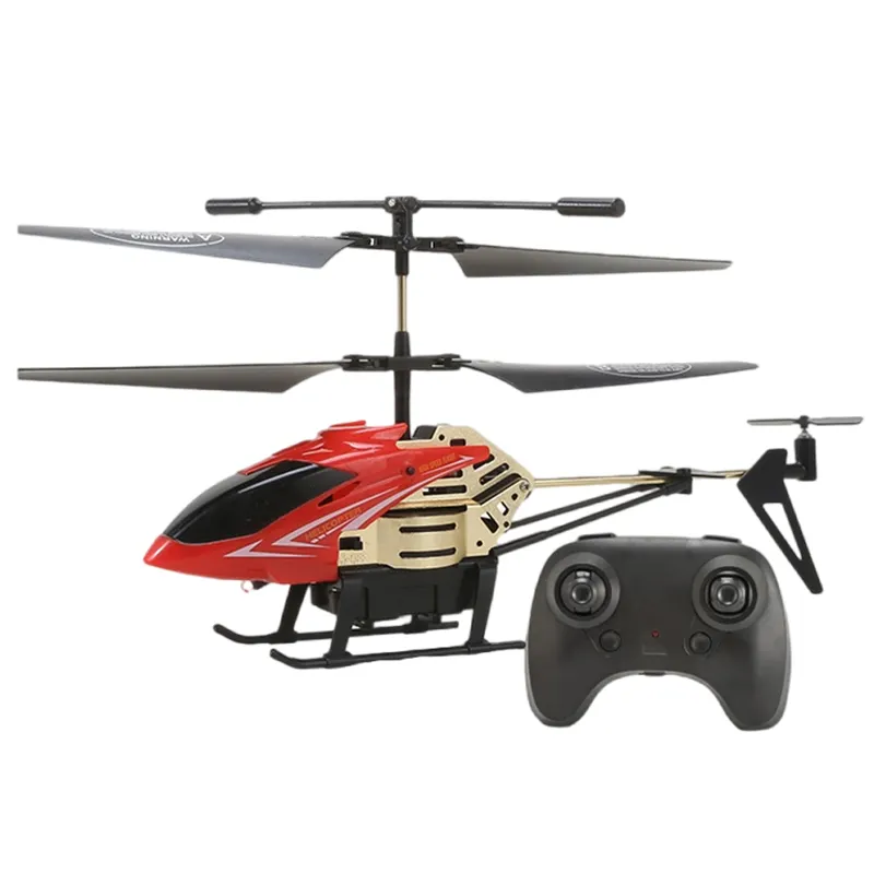 3.5 kanallar RC helikopter 2.4G Led ışık özel Logo Metal uzaktan kumanda helikopter RC uçaklar oyuncaklar