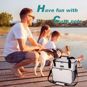 Free sample Dog Travel Bag, Travel <b>Pet</b> Bag Organizer, Dog <b>Food</b> Travel Bag with <b>Food</b> <b>Container</b> and Bowls - Product Image 2