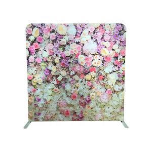 Tổ chức sự kiện trở lại thả đứng nhôm Hoa Tường Backdrop hiển thị đứng <span class=keywords><strong>8ft</strong></span> thẳng căng thẳng vải hiển thị - Product Image 3