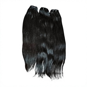 Extensiones de Cabello Humano Virgen Remy Indio para un Cabello Largo, Liso y Natural de Color Negro - Product Image 1